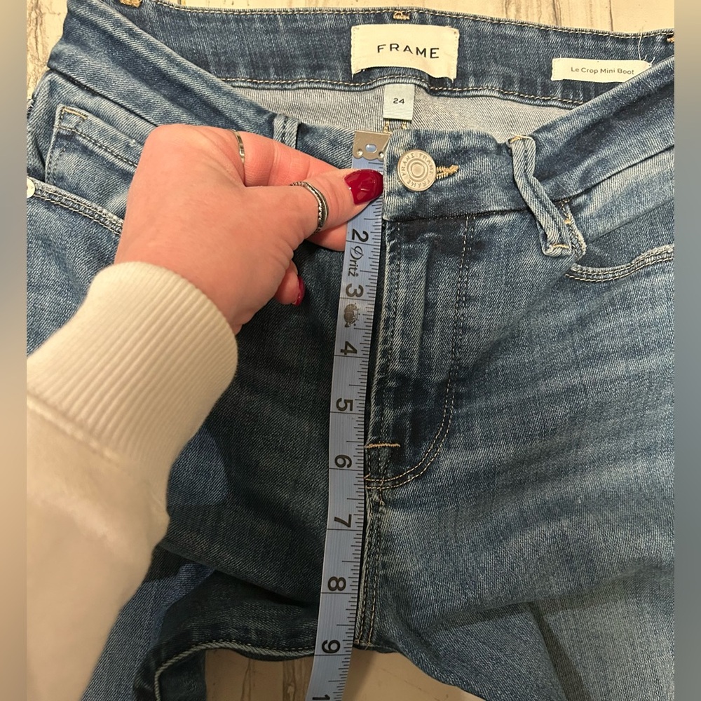 Frame Le Crop Mini Boot Stretch Jeans - Picture 12 of 16